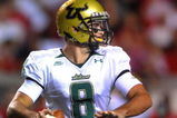 RALEIGH, NC - SEPTEMBER 27:  Quarterback Matt Grothe #8 of South Florida Bulls throws a pass in the third quarter of the college football game against North Carolina State Wolfpack at Carter-Finley Stadium on September 27, 2008 in Raleigh, North Carolina. South Florida won the game 41-10. (Photo by Steve Dykes/Getty Images)