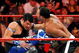 LAS VEGAS - AUGUST 24:  Wrestlers Evan Bourne (L) kicks Chavo Guerrero during the WWE Monday Night Raw show at the Thomas & Mack Center August 24, 2009 in Las Vegas, Nevada.  (Photo by Ethan Miller/Getty Images)
