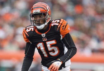 CINCINNATI - DECEMBER 14:  Chris Henry #15 of the Cincinnati Bengals gets ready on the field during the NFL game against the Washington Redskins on December 14, 2008 at Paul Brown Stadium in Cincinnati, Ohio. The Bengals won 20-13. (Photo by Andy Lyons/Getty Images)