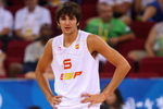 BEIJING - AUGUST 10:  Ricky Rubio #6 of Spain looks on while taking on Greece during the day 2 preliminary game at the Beijing 2008 Olympic Games in the Beijing Olympic Basketball Gymnasium on August 10, 2008 in Beijing, China.  (Photo by Phil Walter/Getty Images)