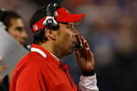 MINNEAPOLIS, MN - AUGUST 21: Head coach Todd Haley of the Kansas City Chiefs watches the action on the field against the Minnesota Vikings at Hubert H. Humphrey Metrodome on August 21, 2009 in Minneapolis, Minnesota. The Vikings defeated the Chiefs 17-13. (Photo by Scott Boehm/Getty Images)