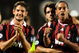 SIENA, ITALY - AUGUST 22: Alexandre Pato, Gennaro Gattuso and Ronaldinho of Milan celebrates after the victory in the Serie A match between Siena and Milan at Artemio Franchi - Montepaschi Arena Stadium on August 22, 2009 in Siena, Italy. (Photo by Claudio Villa/Getty Images)