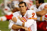 MINNEAPOLIS, MN - AUGUST 21: Quarterback Matt Cassell #7 of the Kansas City Chiefs stretches against the Minnesota Vikings at Hubert H. Humphrey Metrodome on August 21, 2009 in Minneapolis, Minnesota. The Vikings defeated the Chiefs 17-13. (Photo by Scott Boehm/Getty Images)