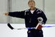 WOODRIDGE, IL - AUGUST 17:  Head coach Ron Wilson runs drills during the USA Olympic Men's Ice Hockey Orientation Camp on August 17, 2009 at Seven Bridges Ice Arena in Woodridge, Illinois.  (Photo by Jamie Squire/Getty Images)