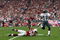 GLENDALE, AZ - JANUARY 18:  Wide receiver DeSean Jackson #10 of the Philadelphia Eagles catches a 62-yard touchdown in front of cornerback Dominique Rodgers-Cromartie #29 of the Arizona Cardinals in the fourth quarter during the NFC championship game on January 18, 2009 at University of Phoenix Stadium in Glendale, Arizona.  (Photo by Jed Jacobsohn/Getty Images)