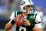 BALTIMORE - AUGUST 24:  Mark Sanchez #6 of the New York Jets warms up before a preseason game against the Baltimore Ravens at M&T Bank Stadium on August 24, 2009 in Baltimore, Maryland.  (Photo by Greg Fiume/Getty Images)