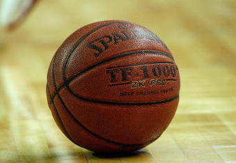 ATLANTA - MARCH 14:  Spalding basketball on the court during the Duke Blue Devils game against the Maryland Terrapins during the semifinals of the 2009 ACC Men's Basketball Tournament on March 14, 2009 at the Georgia Dome in Atlanta, Georgia.  (Photo by Kevin C. Cox/Getty Images)