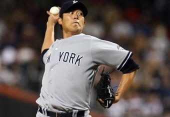 NEW YORK - JUNE 28: Chien-Ming Wang #40 of the New York Yankees pitches against the New York Mets on June 28, 2009 at Citi Field in the Flushing neighborhood of the Queens borough of New York City. (Photo by Jim McIsaac/Getty Images)