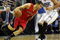 ORLANDO, FL - APRIL 22:  Jose Calderon #8 of the Toronto Raptors drives against Carlos Arroyo #30 of the Orlando Magic in Game Two of the Eastern Conference Quarterfinals during the 2008 NBA Playoffs at Amway Arena April 22, 2008 in Orlando Florida. NOTE TO USER: User expressly acknowledges and agrees that, by downloading and or using this Photograph, user is consenting to the terms and conditions of the Getty Images License Agreement.  (Photo by Sam Greenwood/Getty Images)