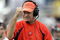 ATLANTA - NOVEMBER 20:  Head coach Al Groh shows his excitement after Alvin Pearman of the Virginia Cavaliers went 36 yards for a first down against the Georgia Tech Yellow Jackets as the Cavs defeated the Yellow Jackets 30-10 during NCAA football action at Bobby Dodd Stadium on November 20, 2004 in Atlanta, Georgia. (Photo by Doug Pensinger/Getty Images)
