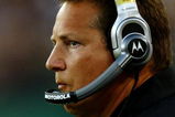 GREEN BAY, WI - AUGUST 15:  Head coach Eric Mangini of the Cleveland Browns looks on during the first quarter against the Green Bay Packers during the preseason game at Lambeau Field on August 15, 2009 in Green Bay, Wisconsin.  (Photo by Jonathan Daniel/Getty Images)
