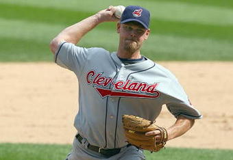 CHICAGO - AUGUST 09: Kerry Wood #34 of the Cleveland Indians winds up the pitch during the game against the Chicago White Sox on August 9, 2009 at U.S. Cellular Field in Chicago, Illinois. (Photo by Jonathan Daniel/Getty Images) 