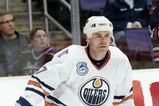 LOS ANGELES - MARCH 22:  Adam Oates #77 of the Edmonton Oilers skates during warm up prior to the game against Los Angeles Kings at Staples Center on March 22, 2004 in Los Angeles, California.  The Oilers defeated the Kings 2-1.  (Photo by Harry How/Getty Images)