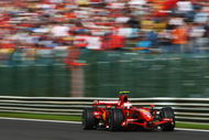 SPA FRANCORCHAMPS, BELGIUM - SEPTEMBER 16:  Kimi Raikkonen of Finland and Ferrari drives on his way to winning the Belgian Formula One Grand Prix at the Circuit of Spa Francorchamps on September 16, 2007 in Spa Francorchamps, Belgium.  (Photo by Clive Mason/Getty Images)