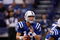 INDIANAPOLIS, IN - AUGUST 20: Quarterback Peyton Manning #18 of the Indianapolis Colts drops back to pass the football against the Philadelphia Eagles at Lucas Oil Stadium on August 20, 2009 in Indianapolis, Indiana. (Photo by Scott Boehm/Getty Images)