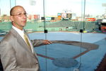 BOSTON, MA - DECEMBER 4:  Terry Francona points to Fenway Park after being named the Red Sox 44th manager in club history at a Fenway Park December 4, 2003 in Boston, Massachusetts. Francona, who had once managed for the Phillies, will replace Grady Little who was not rehired.  (Photo by Jessica Rinaldi/Getty Images)