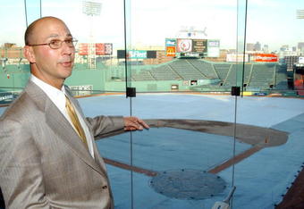 BOSTON, MA - DECEMBER 4:  Terry Francona points to Fenway Park after being named the Red Sox 44th manager in club history at a Fenway Park December 4, 2003 in Boston, Massachusetts. Francona, who had once managed for the Phillies, will replace Grady Little who was not rehired.  (Photo by Jessica Rinaldi/Getty Images)