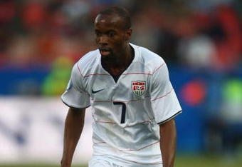 PRETORIA, SOUTH AFRICA - JUNE 18:  DaMarkus Beasley of USA runs with the ball during the FIFA Confederations Cup match between USA and Brasil at Loftus Versfeld Stadium on June 18, 2009 in Pretoria, South Africa.  (Photo by Jamie McDonald/Getty Images)