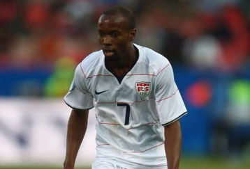 PRETORIA, SOUTH AFRICA - JUNE 18:  DaMarkus Beasley of USA runs with the ball during the FIFA Confederations Cup match between USA and Brasil at Loftus Versfeld Stadium on June 18, 2009 in Pretoria, South Africa.  (Photo by Jamie McDonald/Getty Images)