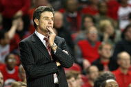 LOUISVILLE, KY - DECEMBER 27:  Rick Pitino the Head Coach of the Louisville Cardinals is pictured during the game against the UAB Blazers on December 27, 2008 at Freedom Hall in Louisville, Kentucky. Louisville won 82-62.  (Photo by Andy Lyons/Getty Images)