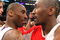 LOS ANGELES, CA - MAY 17:  Kobe Bryant #24 of the Los Angeles Lakers hugs Ron Artest #96 of the Houston Rockets after the Lakers defeated the Rockets 89-70 in Game Seven of the Western Conference Semifinals during the 2009 NBA Playoffs at Staples Center on May 17, 2009 in Los Angeles, California. NOTE TO USER: User expressly acknowledges and agrees that, by downloading and or using this photograph, User is consenting to the terms and conditions of the Getty Images License Agreement.  (Photo by Stephen Dunn/Getty Images)