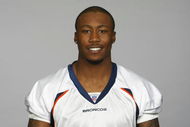 DENVER - 2009:  Brandon Marshall of the Denver Broncos poses for his 2009 NFL headshot at photo day in Denver, Colorado. (Photo by NFL Photos)    