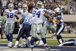 ARLINGTON, TX - AUGUST 21:  Running back Marion Barber #24 of the Dallas Cowboys celebrates in the first quarter after scoring against the Tennessee Titans during a preseason game at Cowboys Stadium on August 21, 2009 in Arlington, Texas. (Photo by Tom Pennington/Getty Images)