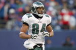EAST RUTHERFORD, NJ - DECEMBER 7: Hank Baskett #84 of the Philadelphia Eagles runs on the field against the New York Giants at Giants Stadium on December 7, 2008 in East Rutherford, New Jersey. (Photo by Nick Laham/Getty Images)