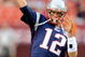 LANDOVER, MD - AUGUST 28: Tom Brady #12 of the New England Patriots warms up before a preseason game against the Washington Redskins at FedExField on August 28, 2009 in Landover, Maryland. (Photo by Greg Fiume/Getty Images)