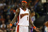 OAKLAND, CA - MARCH 15:  Stephen Jackson #1 of the Golden State Warriors is called for his second technical foul and is thrown out of the game by referee Tony Brothers against the Phoenix Suns during an NBA game on March 15, 2009 at Oracle Arena in Oakland, California. NOTE TO USER: User expressly acknowledges and agrees that, by downloading and or using this photograph, User is consenting to the terms and conditions of the Getty Images License Agreement.  (Photo by Jed Jacobsohn/Getty Images)