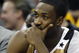 CLEVELAND - APRIL 21: Gilbert Arenas #0 of the Washington Wizards looks on from the bench late in the game while playing the Cleveland Cavaliers in Game Two of the Eastern Conference Quarterfinals during the 2008 NBA Playoffs at Quicken Loans Arena April 21, 2008 in Cleveland, Ohio. Cleveland won the game 116-86. NOTE TO USER: User expressly acknowledges and agrees that, by downloading and or using this photograph, User is consenting to the terms and conditions of the Getty Images License Agreement. (Photo by Gregory Shamus/Getty Images)