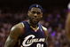 ORLANDO, FL - MAY 30: LeBron James #23 of the Cleveland Cavaliers reacts after a play against the Orlando Magic in Game Six of the Eastern Conference Finals during the 2009 Playoffs at Amway Arena on May 30, 2009 in Orlando, Florida. NOTE TO USER: User expressly acknowledges and agrees that, by downloading and or using this photograph, User is consenting to the terms and conditions of the Getty Images License Agreement (Photo by Elsa/Getty Images)