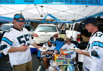 CHARLOTTE, NC - SEPTEMBER 16:  Carolina Panthers fans tailgate before the Houston Texans face the Carolina Panthers at Bank of America Stadium September, 16, 2007 in Charlotte, North Carolina.  (Photo by Kevin C. Cox/Getty Images)