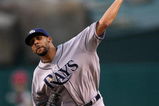 ANAHEIM, CA - AUGUST 11:  Pitcher David Price #14 of the Tampa Bay Rays throws a pitch against the Los Angeles Angels of Anaheim on August 11, 2009 at Angel Stadium in Anaheim, California.  (Photo by Stephen Dunn/Getty Images)