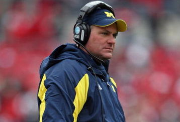 COLUMBUS, OH - NOVEMBER 22:  Rich Rodriguez the Head Coach of the Michigan Wolverines is pictured during the Big Ten Conference game against the Ohio State Buckeyes at Ohio Stadium on November 22, 2008 in Columbus, Ohio.  (Photo by Andy Lyons/Getty Images)