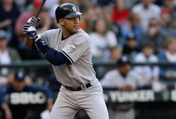 SEATTLE - AUGUST 15:  Derek Jeter #2 of the New York Yankees bats during the MLB game against the Seattle Mariners on August 15, 2009 at Safeco Field in Seattle, Washington.  The Yankees defeated the Mariners 5-2. (Photo by Otto Greule Jr/Getty Images)