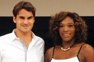 NEW YORK - AUGUST 27: Roger Federer and Serena Williams attend the 2009 US Open Draw Presentation at the New York Times Center on August 27, 2009 in New York City. (Photo by Brad Barket/Getty Images)