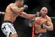 PORTLAND, OR - AUGUST 29:  UFC fighter Antonio Nogueira (L) battles UFC fighter Randy Couture (R) during their Heavyweight bout at UFC 102:  Couture vs. Nogueira at the Rose Garden Arena on August 29, 2009 in Portland, Oregon.  (Photo by Jon Kopaloff/Getty Images)