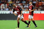 MILAN, ITALY - AUGUST 29:  Ronaldinho and Pato of Milan AC during the Serie A match between AC Milan and Inter Milan at Stadio Giuseppe Meazza on August 29, 2009 in Milan, Italy.  (Photo by Claudio Villa/Getty Images)