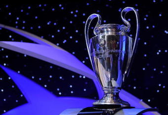 MONTE CARLO, MONACO - AUGUST 28:  A general view of the UEFA Champions League trophy at the UEFA Champions League Draw for the 2008/2009 season at the Grimaldi Center on August 28, 2008 in Monte Carlo, Monaco.  (Photo by Denis Doyle/Getty Images)
