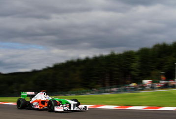 SPA FRANCORCHAMPS, BELGIUM - AUGUST 30:  Adrian Sutil of Germany and Force India drives during the Belgian Grand Prix at the Circuit of Spa Francorchamps on August 30, 2009 in Spa Francorchamps, Belgium.  (Photo by Clive Mason/Getty Images)