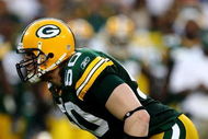 GREEN BAY, WI - AUGUST 15: Linebacker A.J. Hawk #50 of the Green Bay Packers plays defense against the Cleveland Browns during the preseason game at Lambeau Field on August 15, 2009 in Green Bay, Wisconsin. (Photo by Jonathan Daniel/Getty Images)
