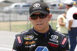 MEMPHIS, TN - JUNE 27: Brian Scott, driver of the #16 Albertson's Toyota sits on the pit wall during qualifying for the MemphisTravel.com 200 Camping World Truck Series race at the Memphis Motorsports Park on June 27, 2009 in Memphis, Tennessee.   (Photo by John Sommers II/Getty Images)