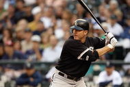 SEATTLE - AUGUST 12:  Jim Thome #25 of the Chicago White Sox bats during the game against the Seattle Mariners on August 12, 2009 at Safeco Field in Seattle, Washington. (Photo by Otto Greule Jr/Getty Images) 