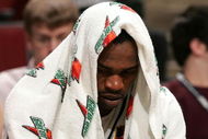 CHICAGO - MARCH 09:  Tyler Smith #34 of the Iowa Hawkeyes hangs his head on the bench in the final minutes of their the Purdue Boilermakers during the quarterfinals of the Big Ten Men's Basketball Conference Tournament March 9, 2007 at the United Center in Chicago, Illinois. Purdue won 74-55. (Photo by Jonathan Daniel/Getty Images)