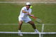 EASTBOURNE, ENGLAND - JUNE 19:  Fabrice Santoro of France plays a backhand in her match against Frank Dancevic of Canada during day five of the AEGON International on June 19, 2009 in Eastbourne, England.  (Photo by Julian Finney/Getty Images)