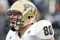 EAST HARTFORD, CT - DECEMBER 06:  Nate Byham #80 of the Pittsburgh Panthers celebrates his touchdown in the second half against the Connecticut Huskies on December 6, 2008 at Rentschler Field in East Hartford, Connecticut. The Panthers defeated the Huskies 34-10.  (Photo by Elsa/Getty Images)