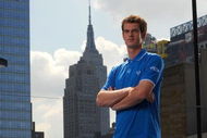 NEW YORK - AUGUST 25:  Andy Murray poses at the unveiling of a stylish new US Open kit by Fred Perry at the Manhattan Plaza Racquet Club on August 25, 2009 in New York City.  (Photo by Larry Busacca/Getty Images for Fred Perry)