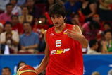 BEIJING - AUGUST 12:  Ricky Rubio #6 of Spain calls a play while taking on China in the preliminary round basketball game held at the Beijing Olympic Basketball Gymnasium during Day 4 of the Beijing 2008 Olympic Games on August 12, 2008 in Beijing, China.  (Photo by Mike Hewitt/Getty Images)