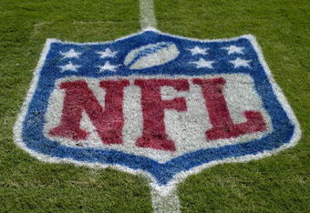 TAMPA, FL - OCTOBER 12: An NFL logo as the Tampa Bay Buccaneers host the Carolina Panthers at Raymond James Stadium on October 12, 2008 in Tampa, Florida.  (Photo by Al Messerschmidt/Getty Images)